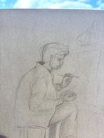 💚 Vintage Original Bleistiftstudie ( GIOVANNI ) 💚
