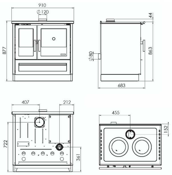 Herde: Holzherd mit Backofen / Küchenherd mit Backofen / Ofen – Neu und originalverpackt aus Knutwil von reku10 2