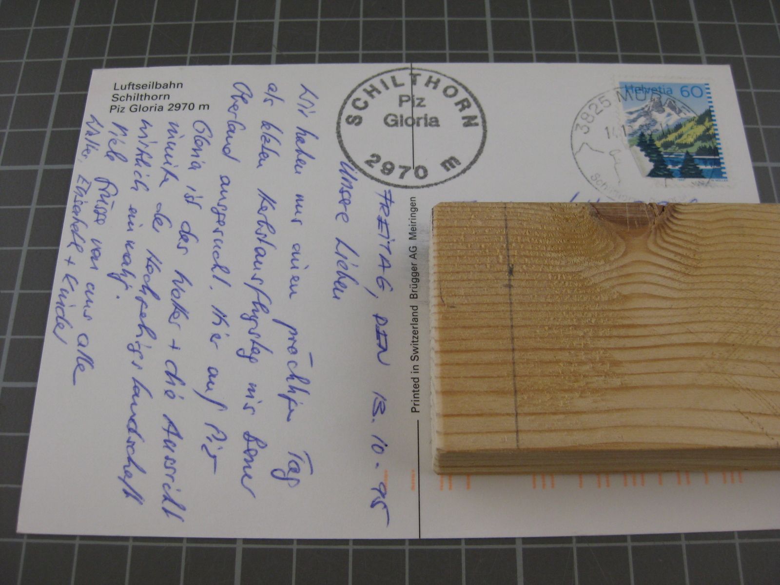 Cartoline postali: AK Schilthorn mit Luftseilbahn – Usato da Malters venduto da Marosko 1