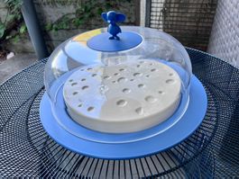 Alessi Käseglocke / Käseplatte  mit Maus - Michael Graves