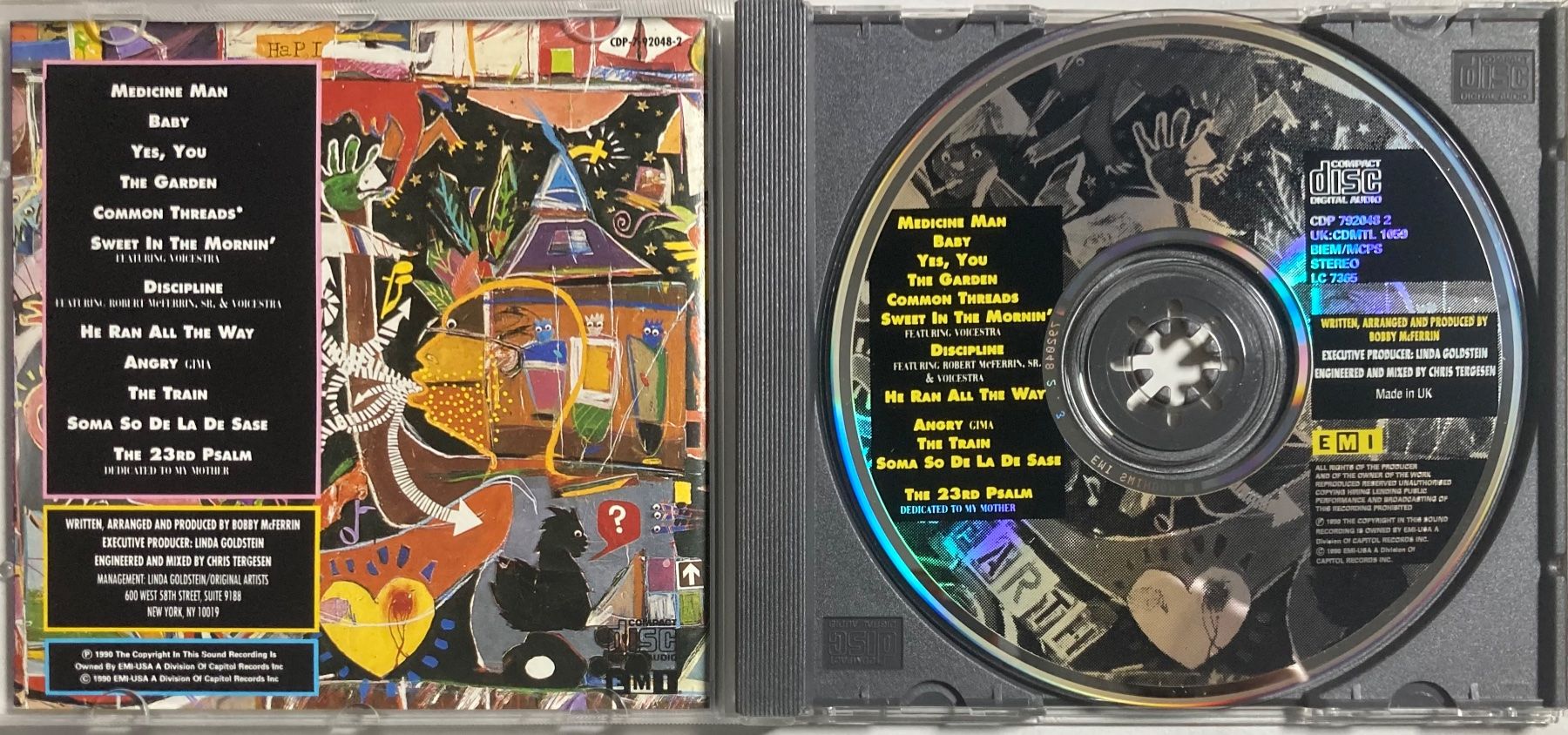 CD: BOBBY MCFERRIN - MEDICINE MUSIC – Usato da Poliez-Pittet venduto da Newtown-Records 2