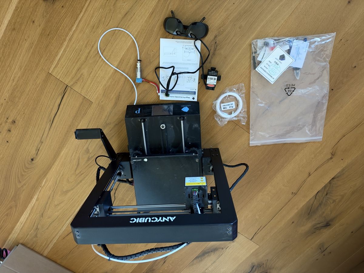 Anycubic Imprimante 3D: 3D-Drucker Anycubic Mega S schwarz mit Laser – D'occasion à Schönholzerswilen par mela7 2