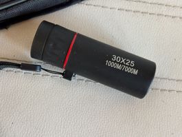 Monokular Fernrohr 30x25 schwarz gebraucht gut erhalten