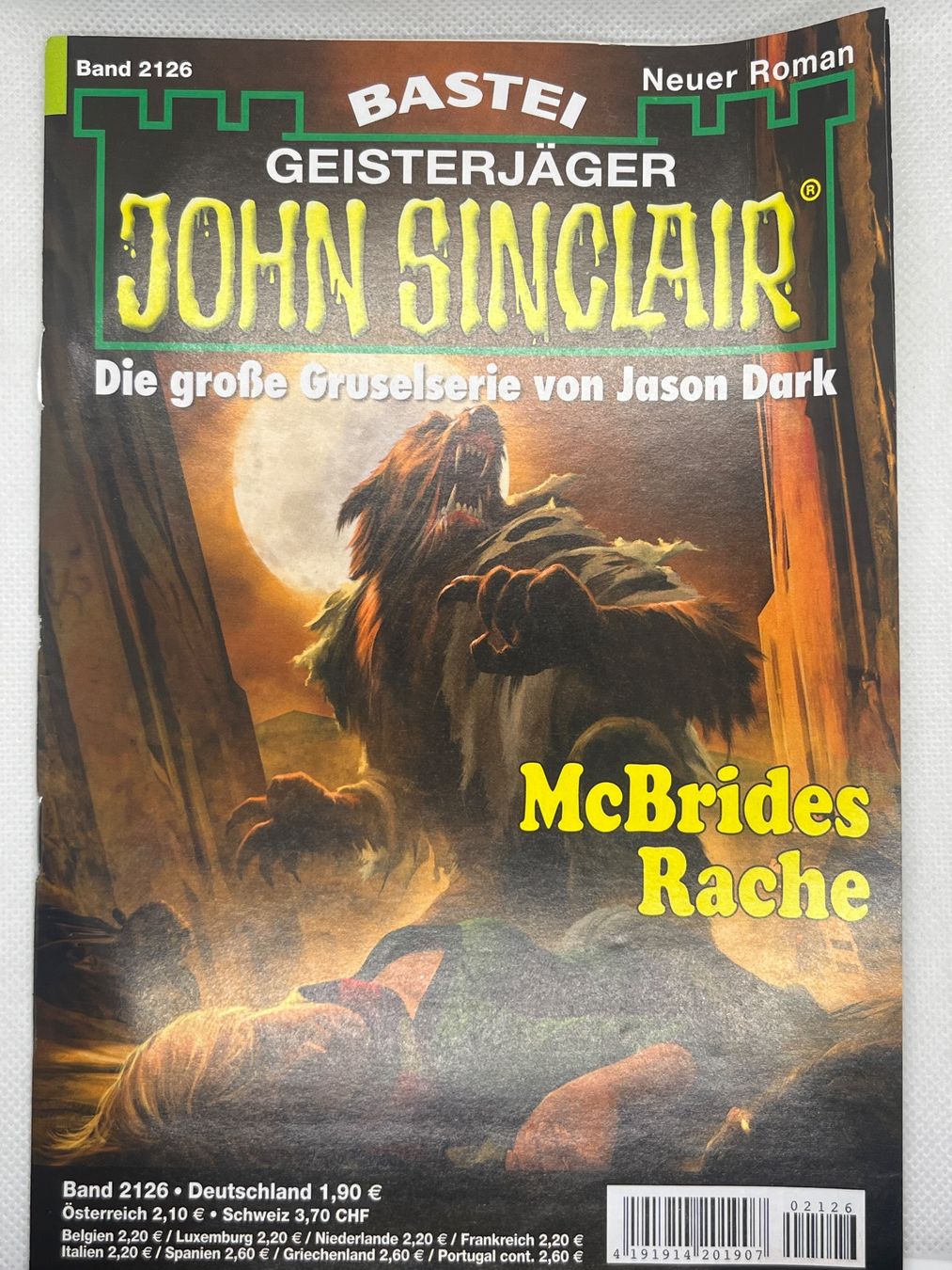 Bücher: John Sinclair Band 2126 McBrides Rache 1. Auflage – Gebraucht aus Hinterkappelen von Kim1992