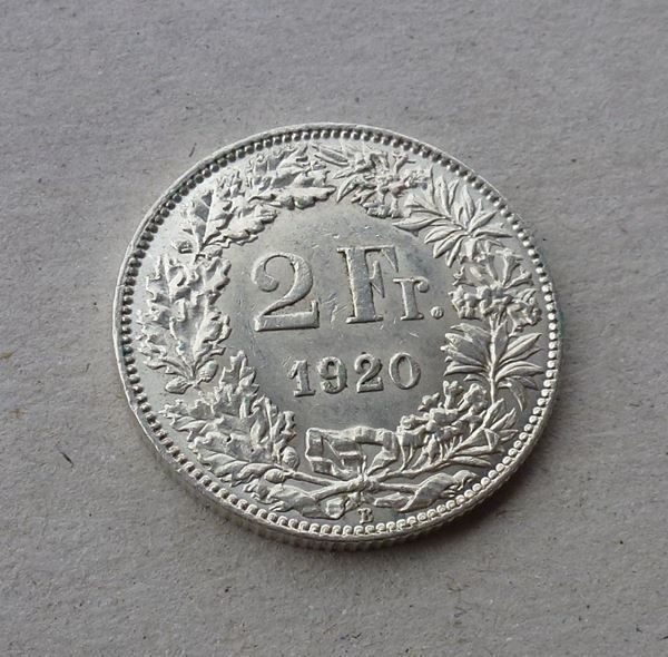 Toutes les monnaies: ++ 2.- Franken 1920 – D'occasion à Walkringen par Casablanca777