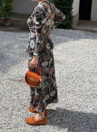 Wickelkleid mit Muster, Grösse 34 – Sommer Look! (Nr 10)