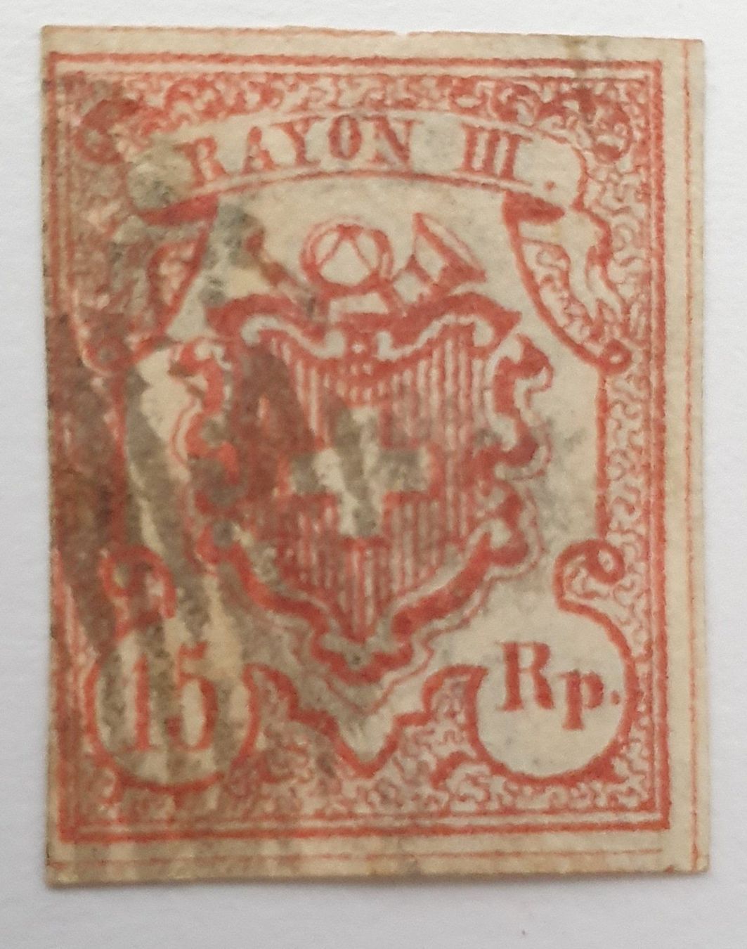 Tutti i francobolli: Rayon 20 Typ 3 MM I – Usato da Balgach venduto da SIMEON27