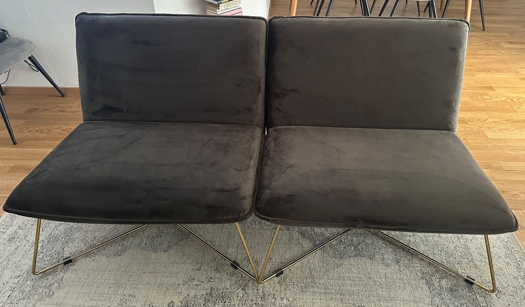Poltrone: Livetastic SESSEL in Samt Braun 2 Stücke – Usato da Zürich venduto da boma.dr 1