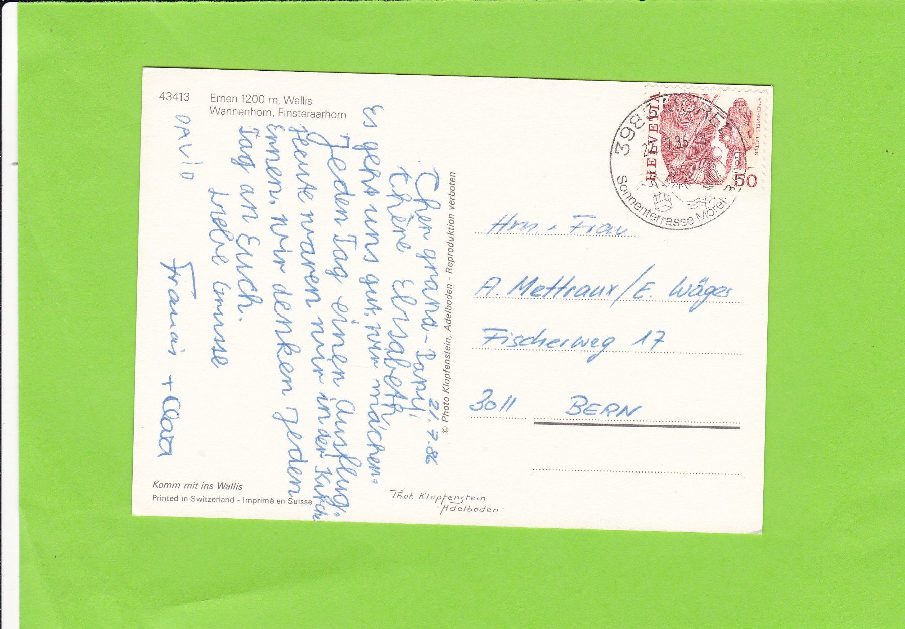 Cartes postales: Ernen VS – D'occasion à St. Peterzell par neckertal 1