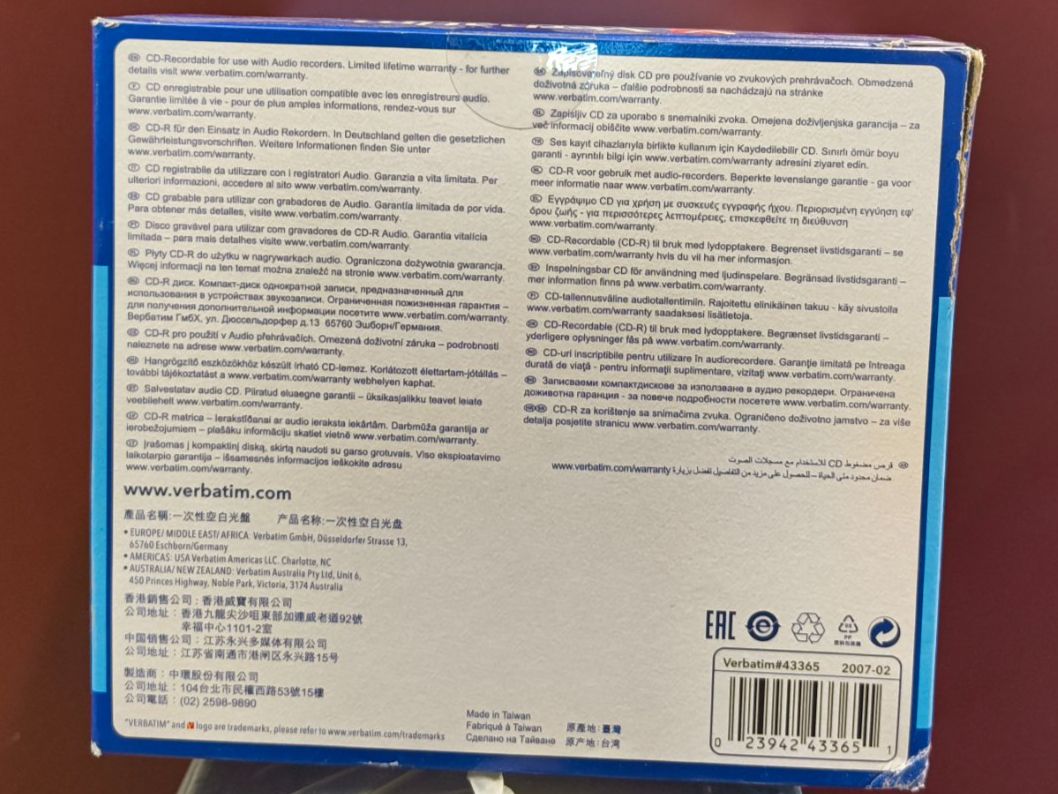 CD & DVD-Rohlinge: Verbatim CD-R 10pack – Neu (gemäss Beschreibung) aus Oberengstringen von Limmat8102 1