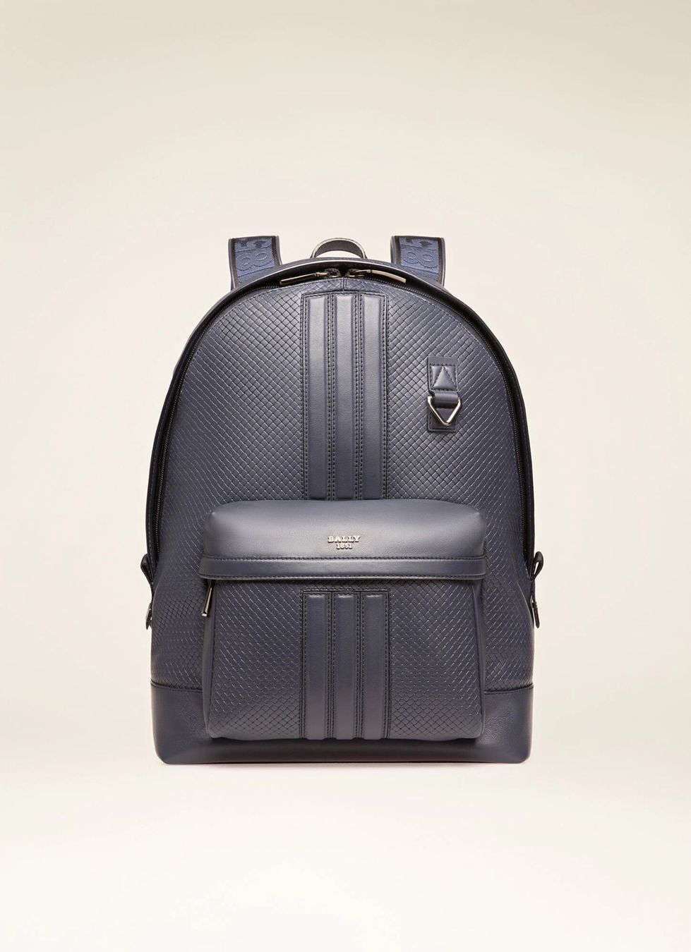 Bally Zaini: Bally Harper Backpack in Navy Weave Printed Leather – Nuovo (secondo la descrizione) da Neuchâtel venduto da Neuch1