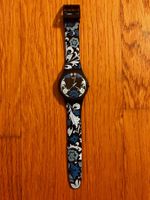 Swatch Uhr "Schwarz mit Muster"