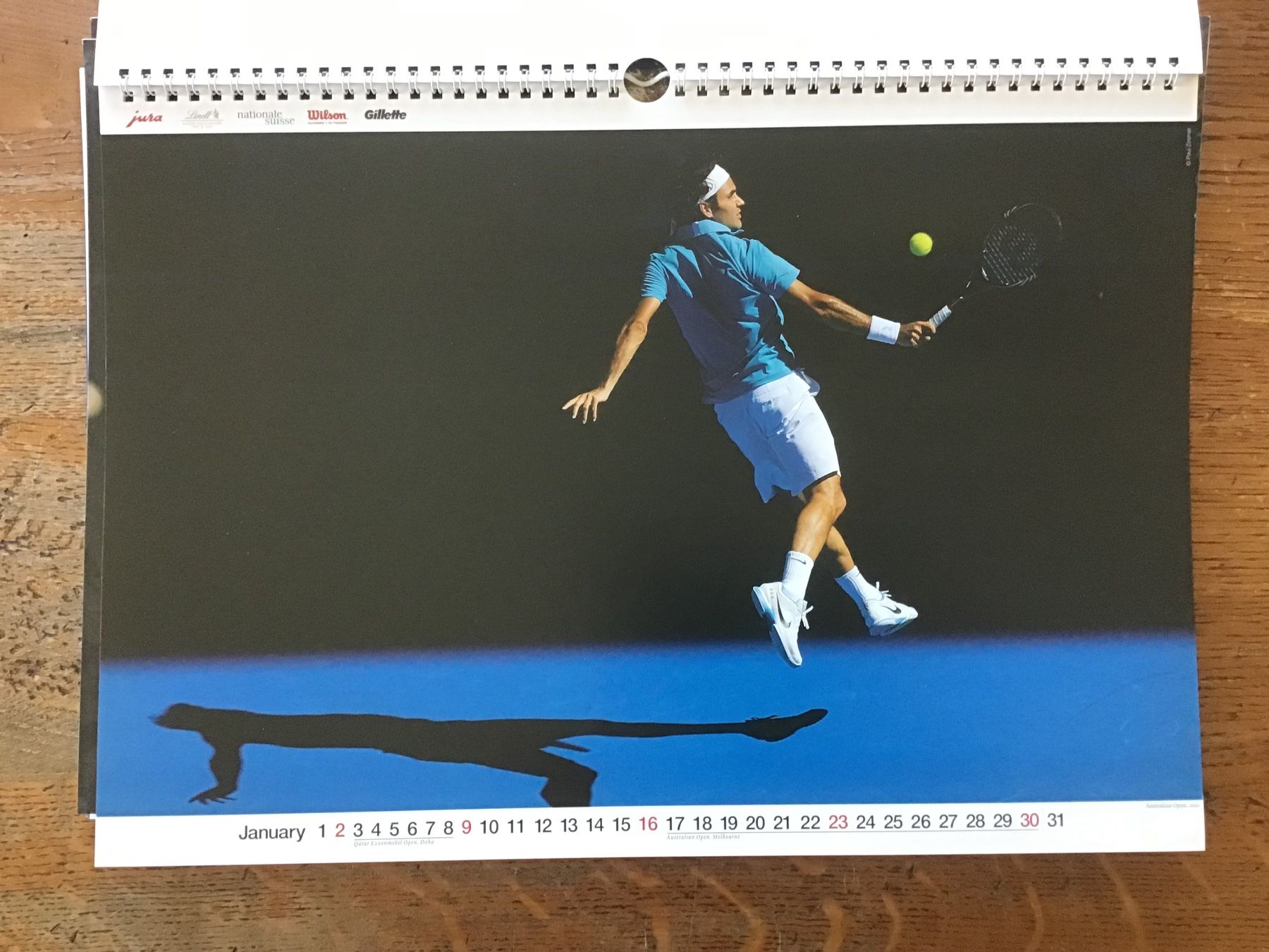 Calendriers: Calendrier officiel Roger Federer 2011 – D'occasion à Fully par Ruby97 1
