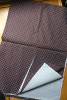 Patchwork - Baumwollstoff braun weiss getupft 55 x 75 cm