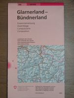 Landeskarte Glarnerland - Bündlerland 1:100'000 swisstopo