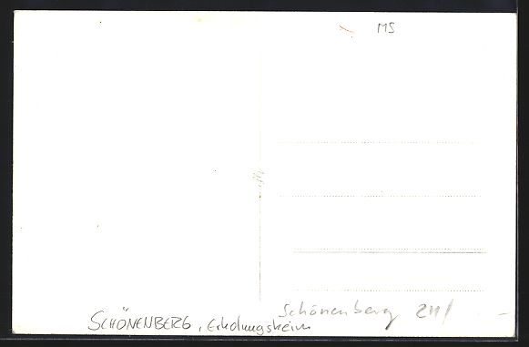 Cartoline postali: AK Schönenberg, Erholungsheim – Usato da Berlin venduto da bartko-reher 1