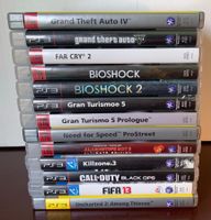 13 Playstation 3 Games, PS3, GTA, Bioshock, Farcry,Uncharted