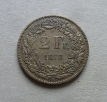 ++ 2.- Franken 1878, gute Erhaltung