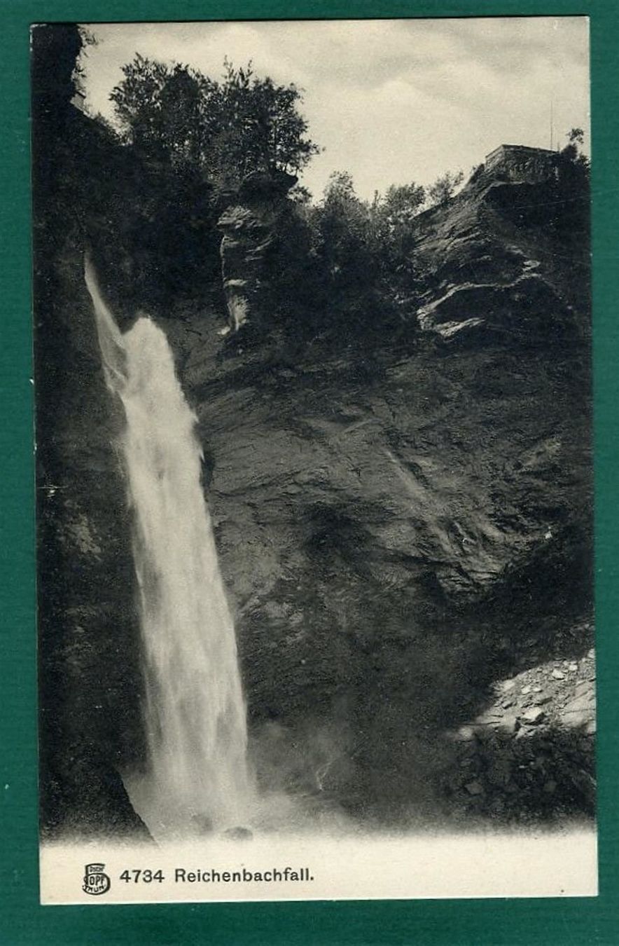 Cartoline postali: Reichenbachfall, ungelaufen, ca. 1905 – Usato da Sargans venduto da Hausi1951
