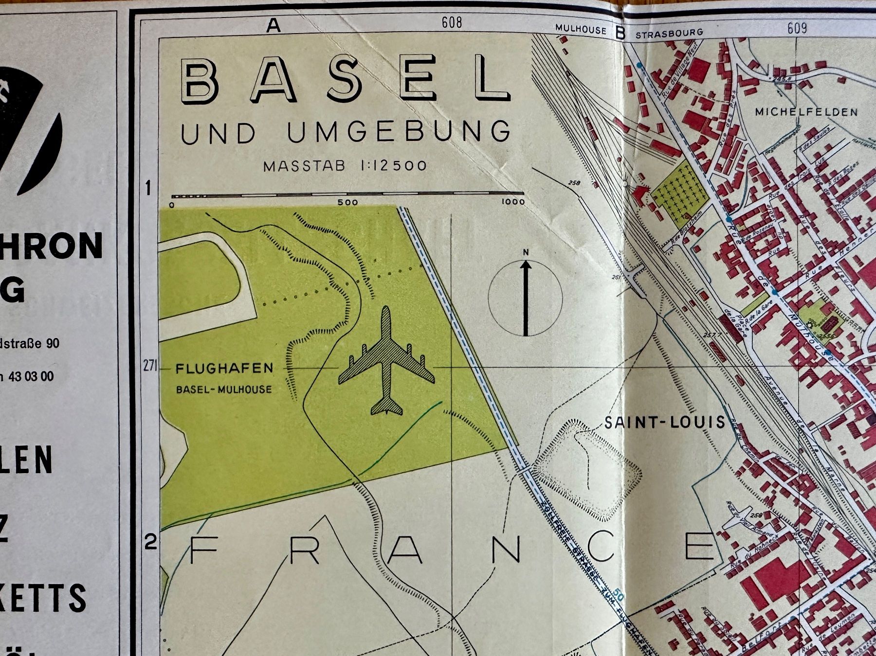 Cartine & Atlanti: Stadtplan Basel und Umgebung 1961 – Usato da Zürich venduto da allp 2