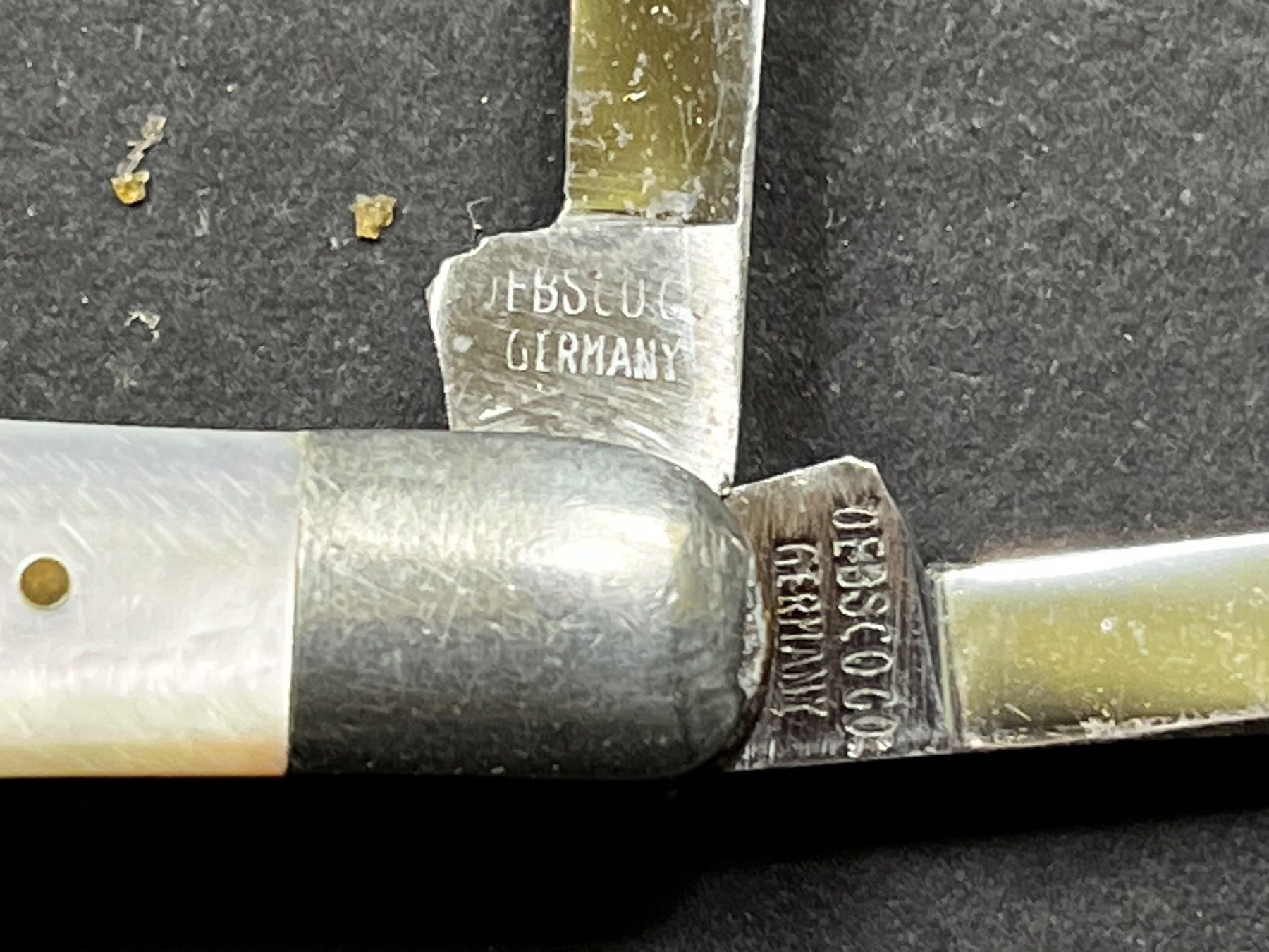 Solingen Coltelli tascabile: Antikes Sackmesser aus Solingen 79 mm - Perlmutt – Usato da Zürich venduto da FV.vintage 2