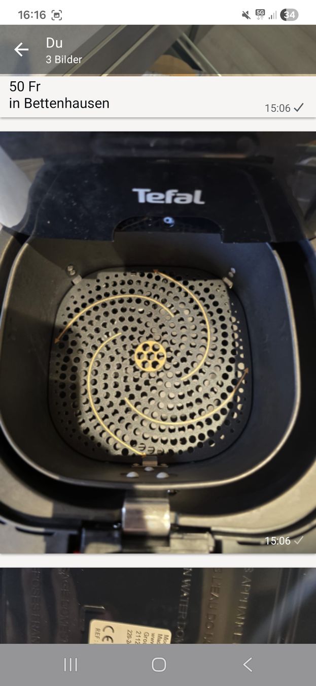 Tefal Küchengeräte: Luftfrituse – Gebraucht aus Bettenhausen von Engel1991 1