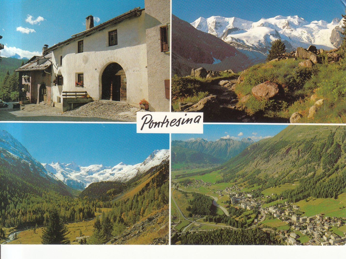Cartoline postali: Pontresina 1995 – Usato da Bürglen TG venduto da StampGraf