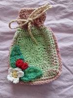 Seifensäckchen, Geschenksäcklein, 'Heckenrose' handmade