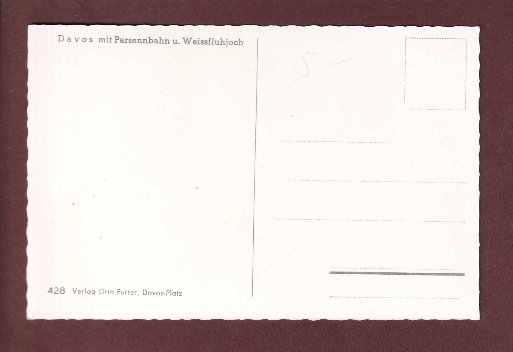 Cartoline postali: DAVOS - Parsenn – Usato da Pully venduto da nicecards 1