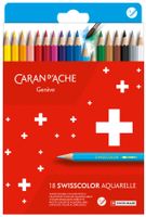 1285.818 Swisscolor Caran d'Ache * 18 Farbstifte Karton-Etui