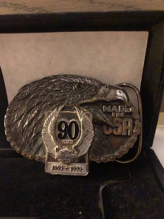 Boucle De Ceinture 3D Motard Harley Davidson – Grande Étoile Argentée