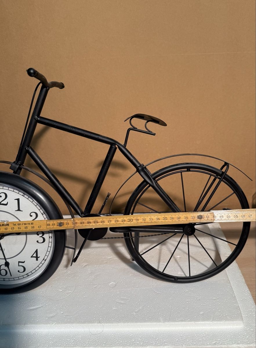 Orologi: Vintage Bicycle Clock - Unique Home Decor - Metal Frame – Usato da Lausanne venduto da artnouveau04 6