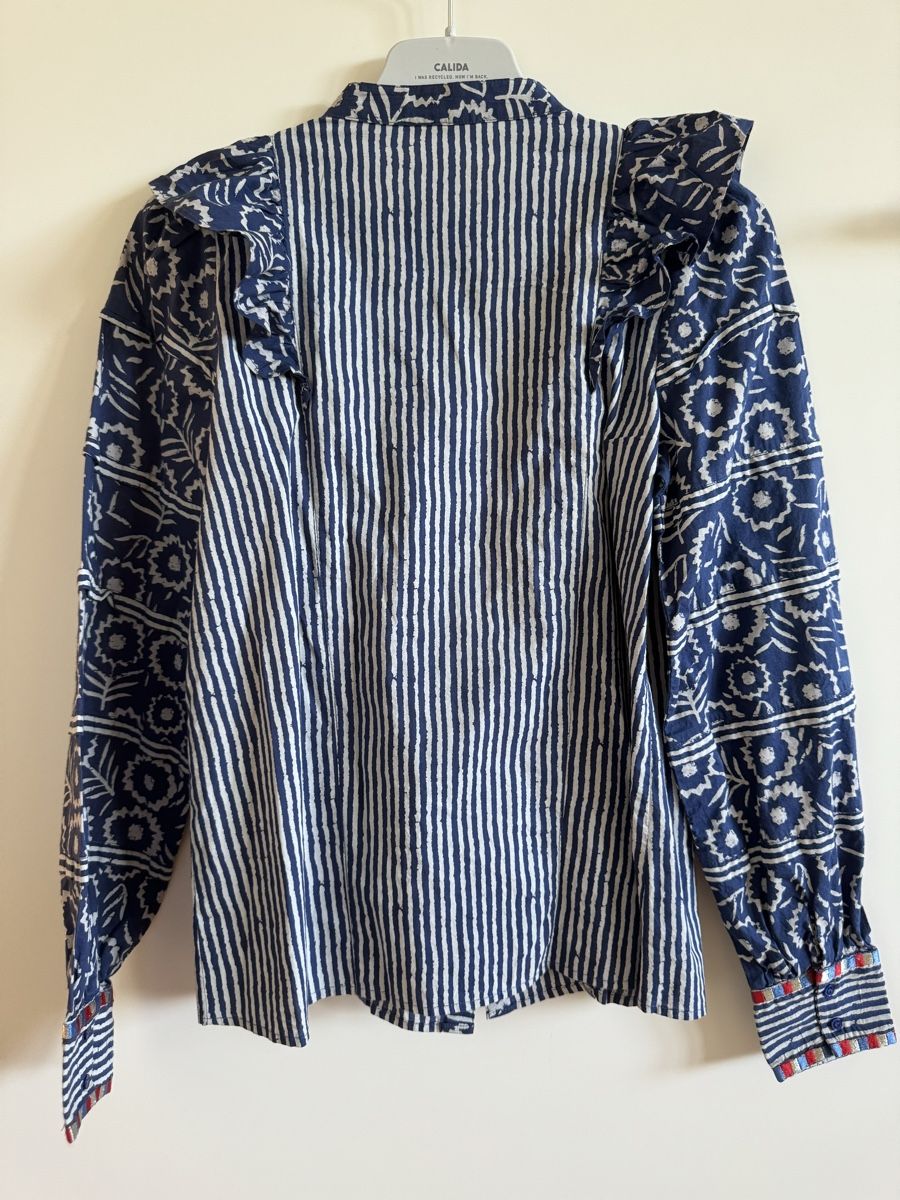 Sezane Blusen: Chemisier Sézane rayé bleu et blanc, taille 34 – Neu (gemäss Beschreibung) aus Morges von sandy069 1