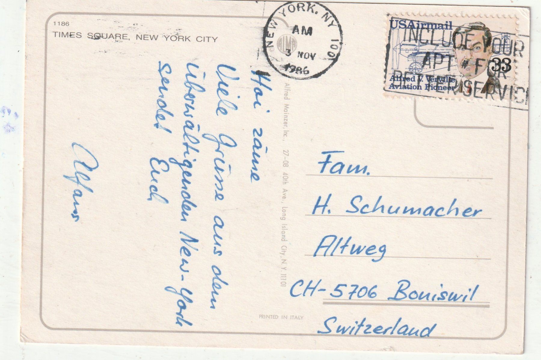 Cartes postales: New York – D'occasion à Lumbrein par made02 1