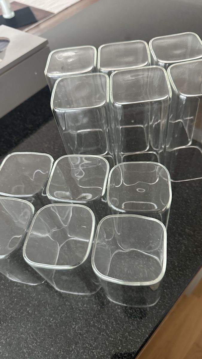 Set di piatti: Eckige Gläser 12er Set – Nuovo (secondo la descrizione) da Buchs AG venduto da buk_8t8q 3