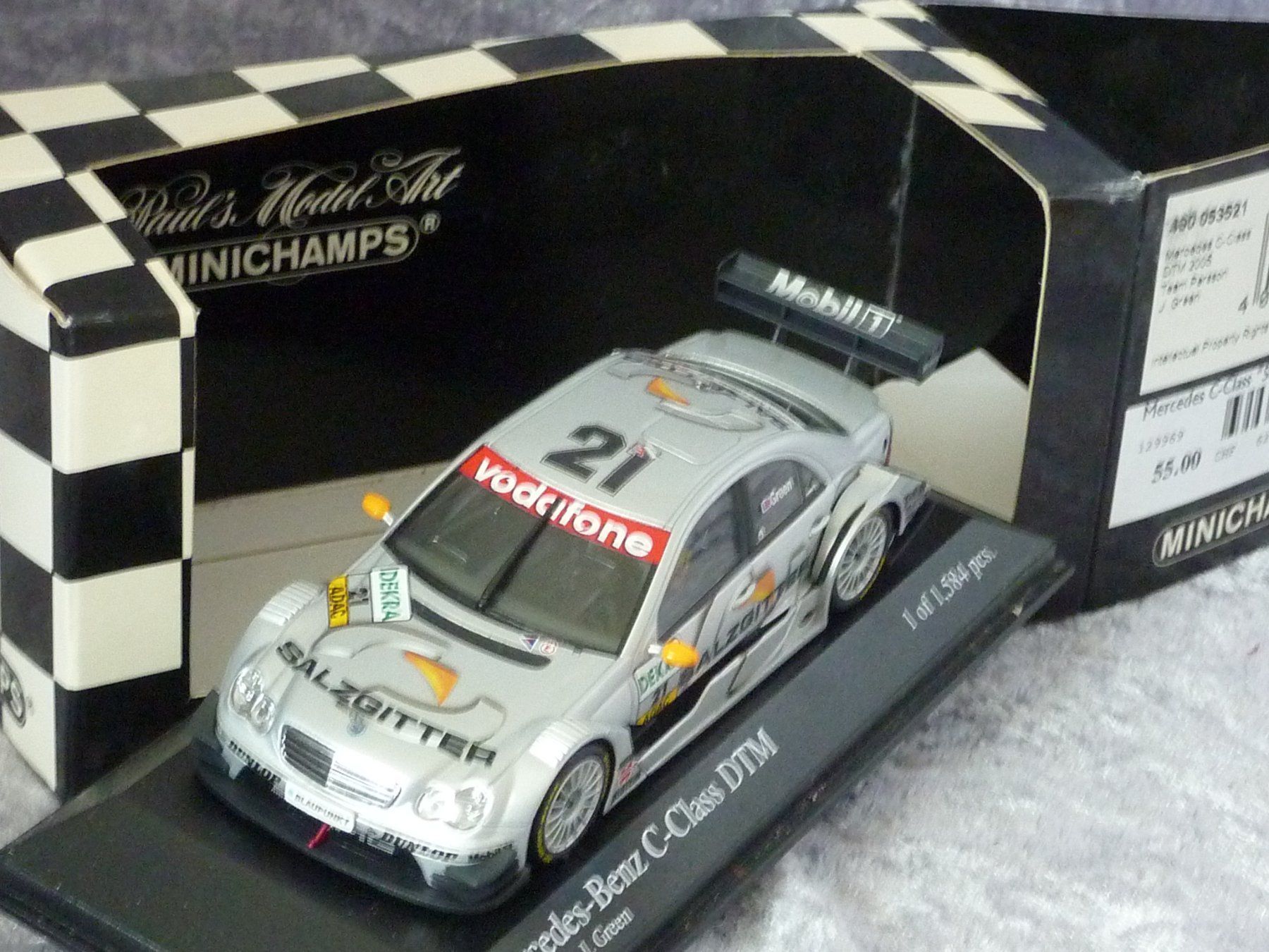 Minichamps Modellini d'auto: Mercedes C-Class DTM 2005  1:43 – Nuovo e nell'imballaggio originale da Dürrenäsch venduto da modellautos4you