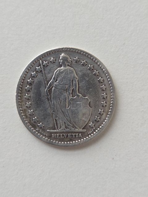 Toutes les monnaies: 1 Fr. Silber Schweiz 1914 Schweizer Münze – D'occasion à Schenkon par Blech 1