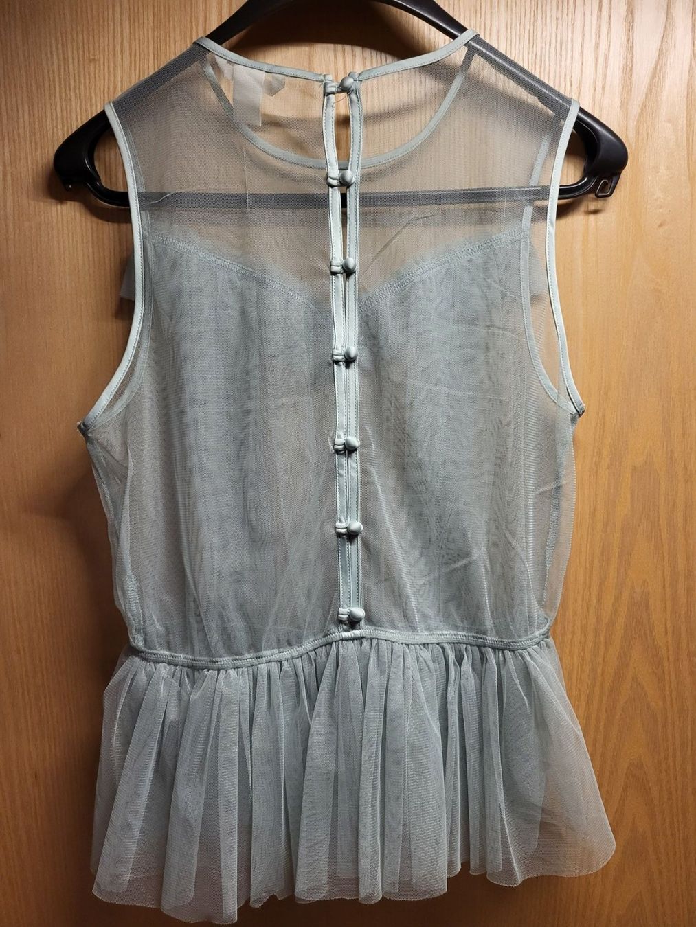 H&M Top: Top ärmellos, Bluse ohne Ärmel luftig leicht, mintfarben – Usato da Dorf venduto da Mischa2010 2