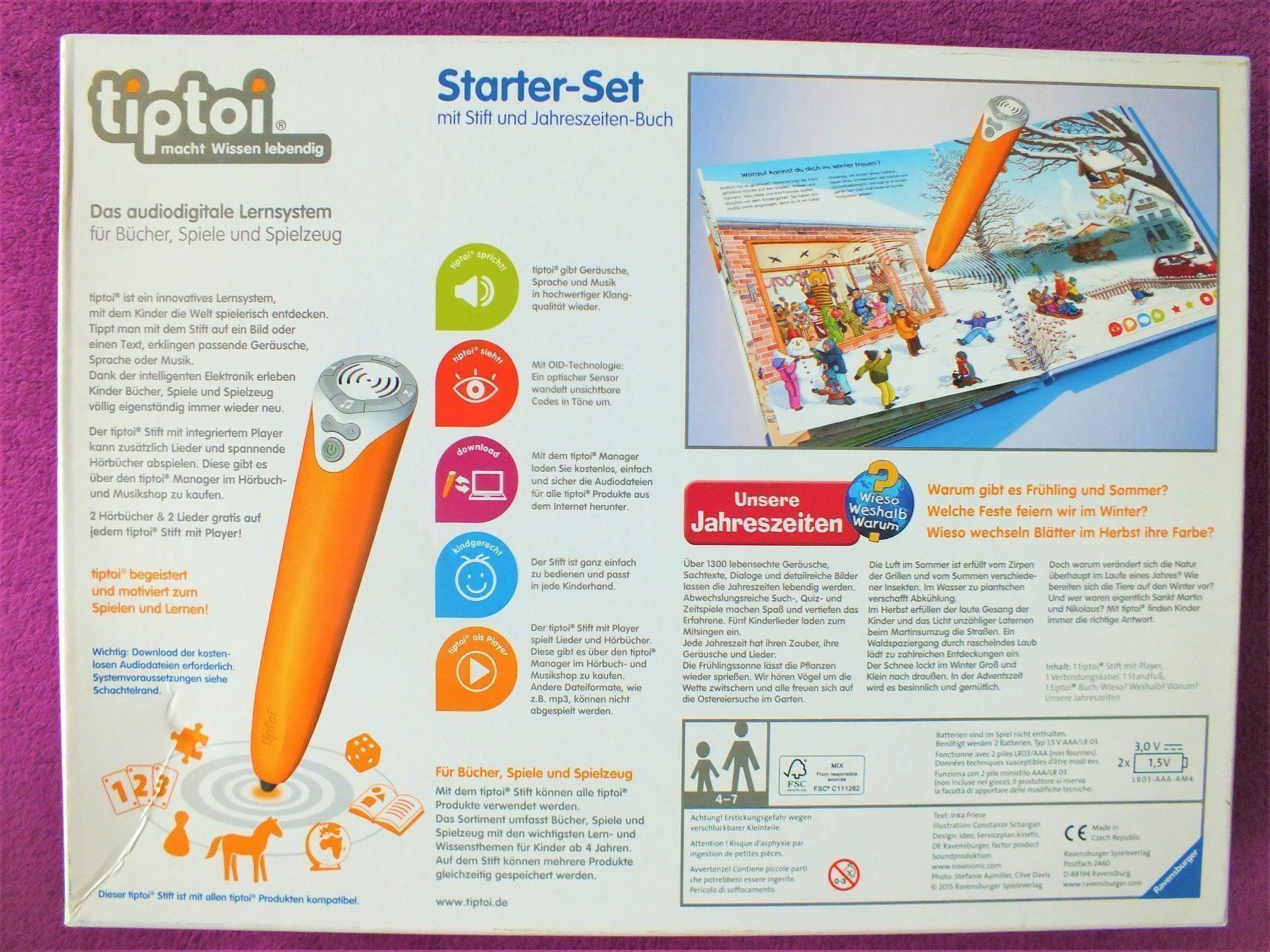 Ravensburger Giochi: tiptoi Starterset mit Player - Unsere Jahreszeiten – Usato da Müllheim Dorf venduto da Seeeule01 9