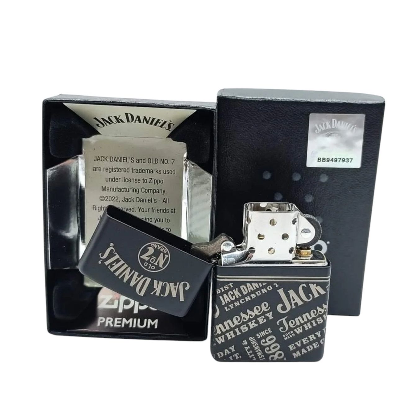Zippo Accendini: ZIPPO Jack Daniel's® Premium Feuerzeug 60007230 – Nuovo e nell'imballaggio originale da Ennenda venduto da Benzinflamme 6