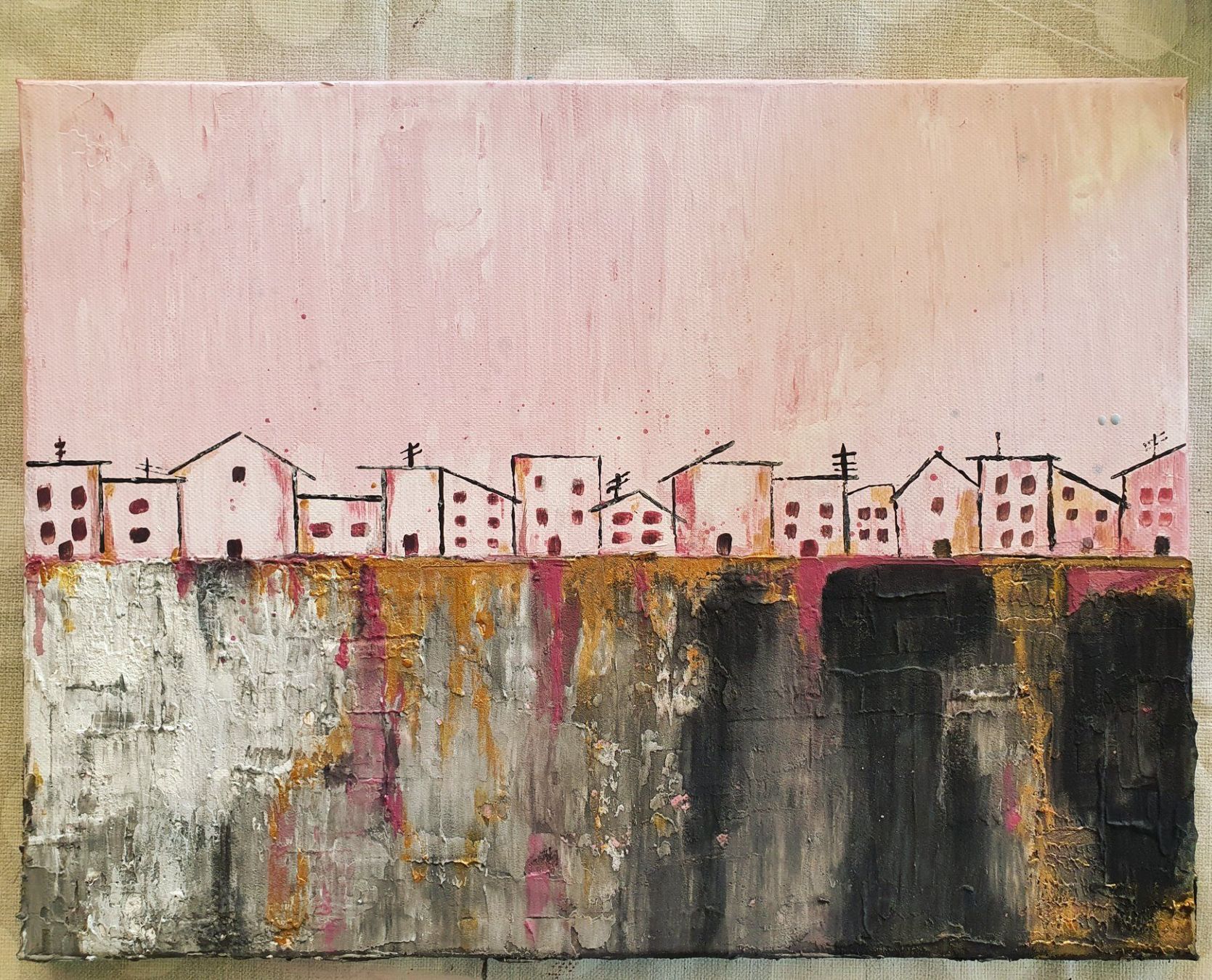 Dipinti: Abstract City "SUPER SALE" – Nuovo (secondo la descrizione) da Klingnau venduto da Soldekorarte