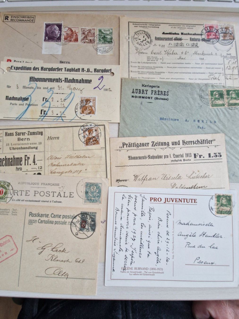Tous les timbres: Fundgrube CH, Postkarten und Sonstiges, ab 1.- – D'occasion à Burgdorf par Glossy01