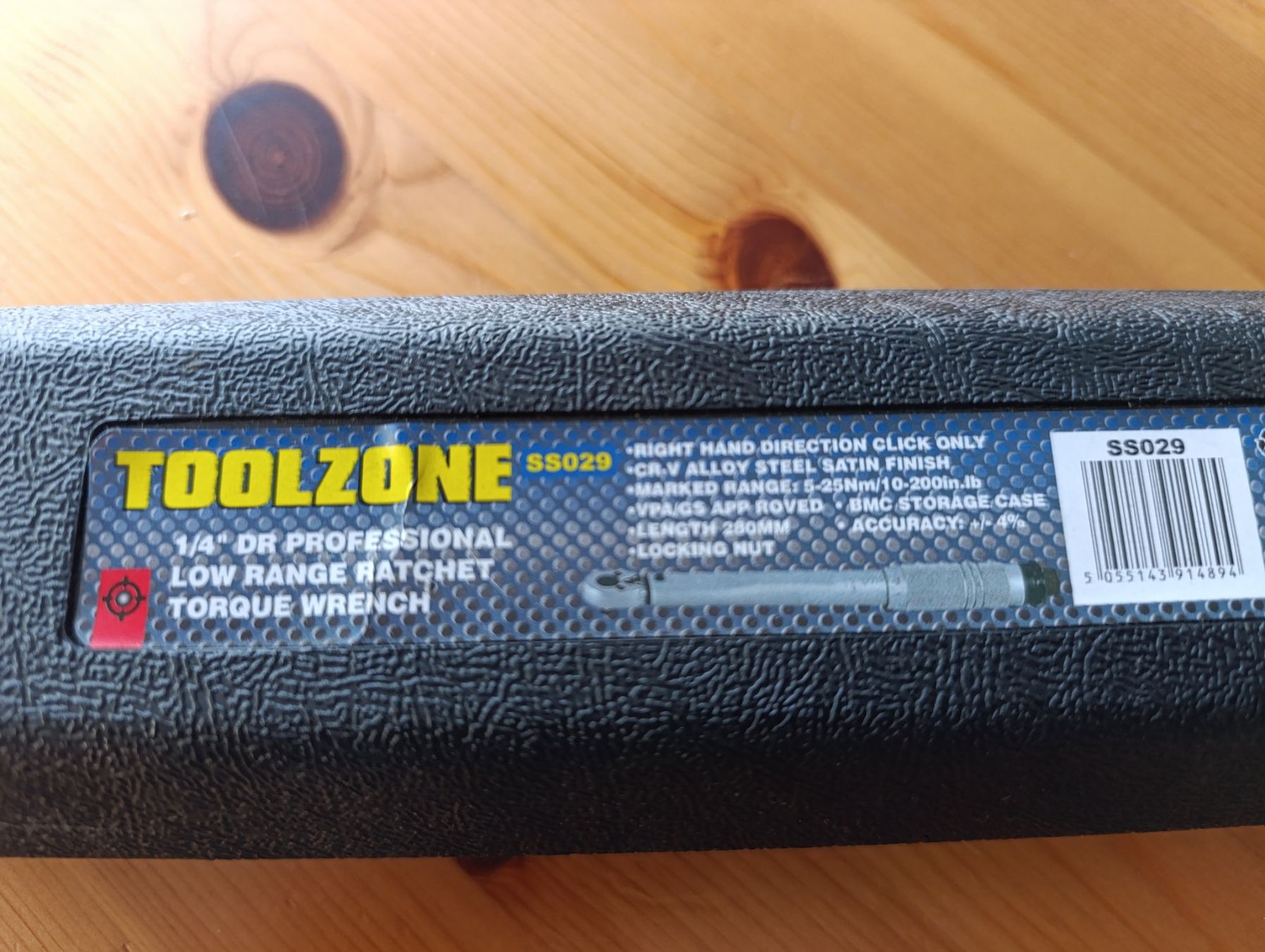 Tutti gli attrezzi: Clé dynamométrique 1/4", 5-25 Nm Toolzone SS029 – Usato da Prangins venduto da Timband 1