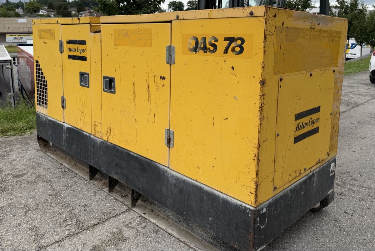 Atlas Copco Generatori di corrente: Generator Atlas Copco Qas 78 Stromerzeuger – Usato da Schmitten FR venduto da jimmy758