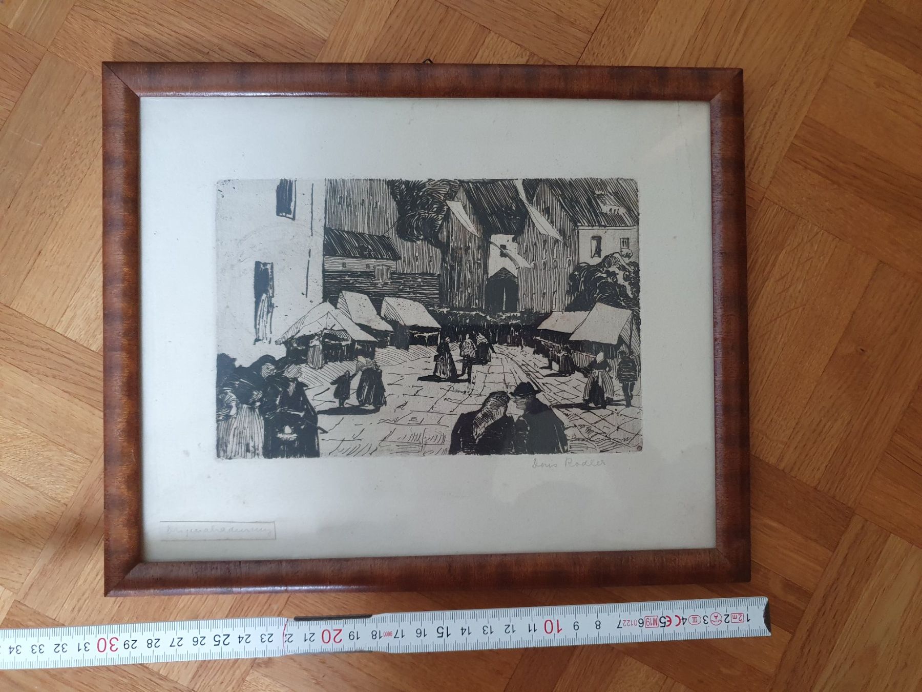 Foto & Immagini: Bild mit Rahmen Dorfszene 30x25 cm – Usato da Winterthur venduto da Natascha_1994 1