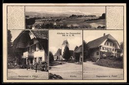AK Affoltern im Emmental, Restaurant zum Flühli mit Dependan