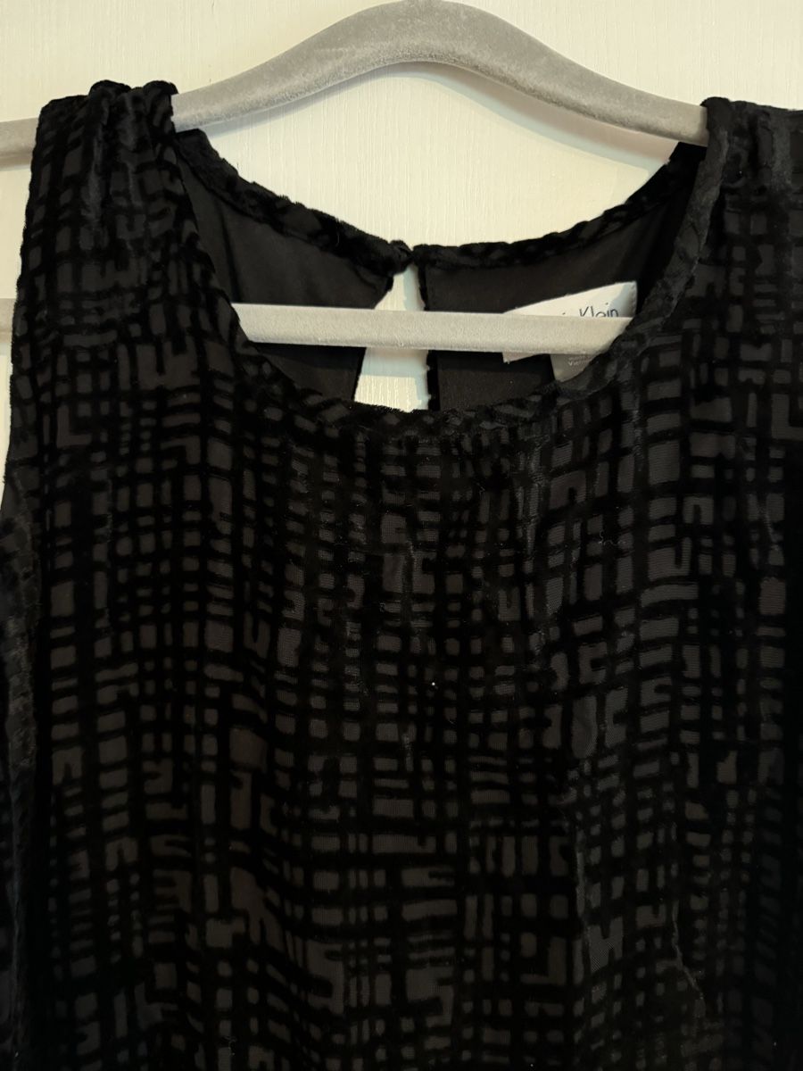 Calvin Klein Kleider: Samtkleid Calvin Klein Grösse 14 schwarz elegant – Neu und originalverpackt aus Muotathal von mar_9j7g 2