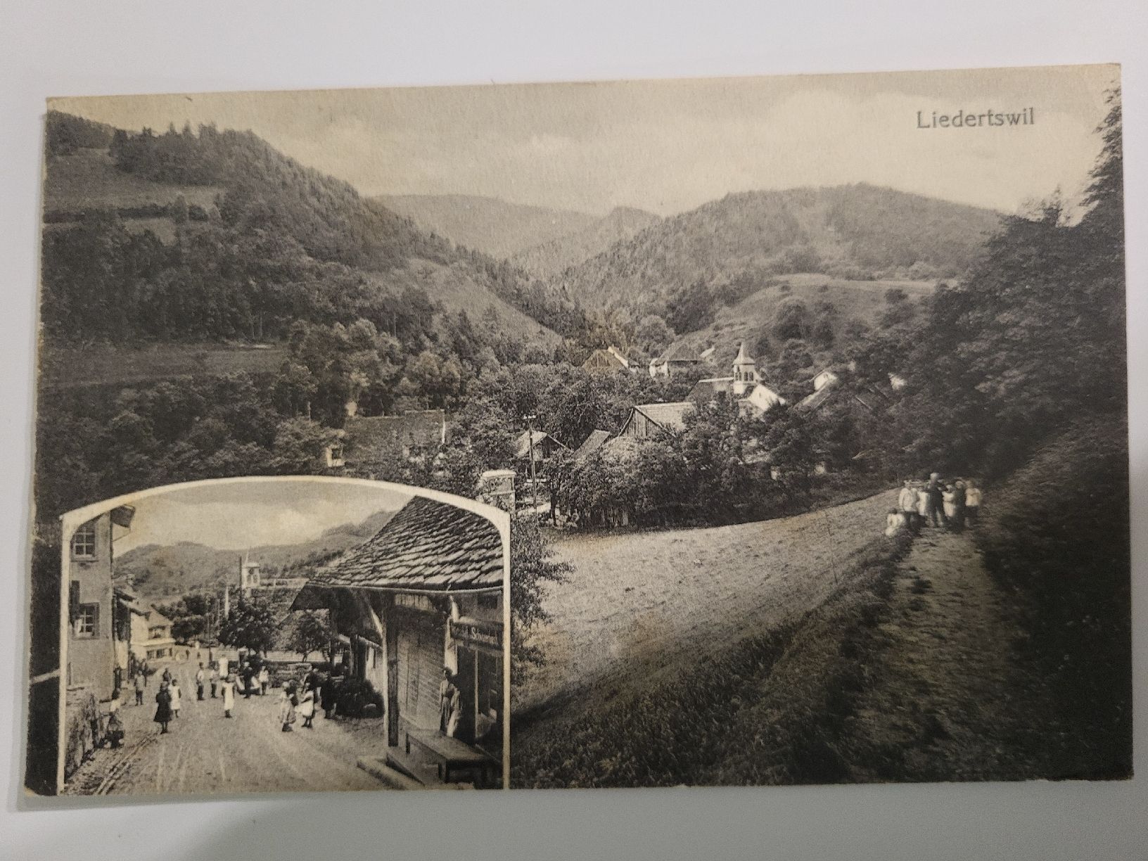 Cartoline postali: Alte Ansichtskarte Liedertswil, Baselland R4 – Usato da nunningen venduto da mic_88k2