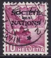 Dienstmarke SDN SBK-Nr. 49y (Landschaft glattes Papier 1936)