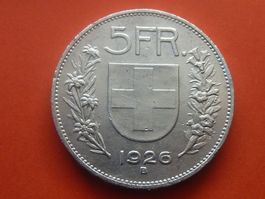 Silber 5 Fr. 1926